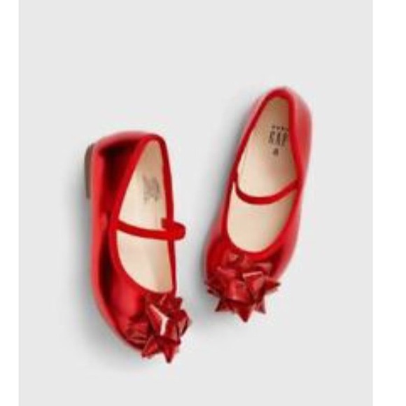 ❌🛑SOLD on ♍️🛑❌Red Bow Ballet Flats for Girls - Picture 5 of 6